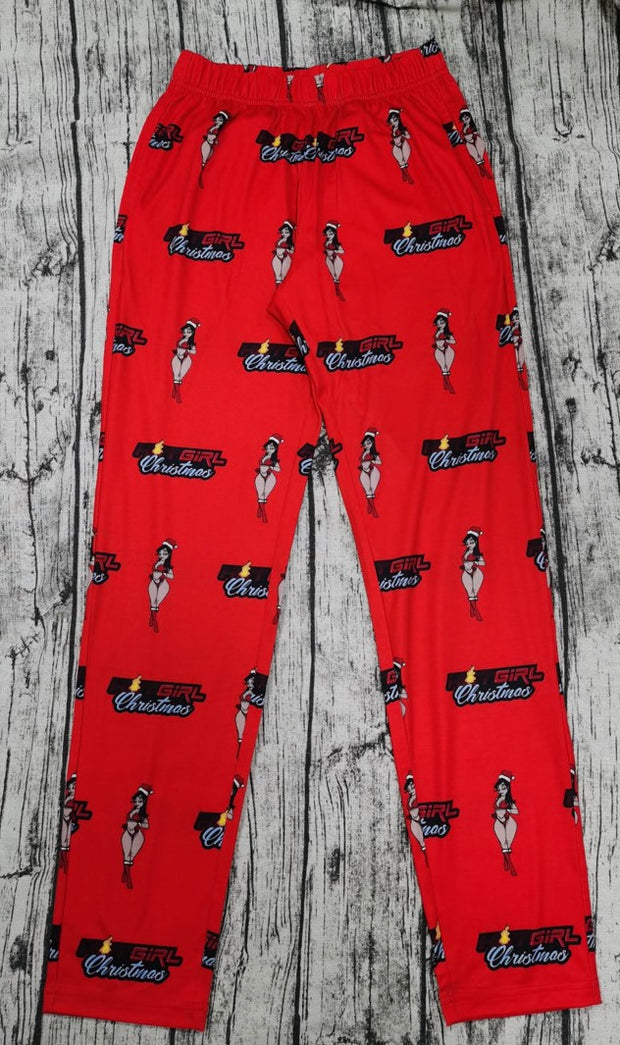 Hot Girl Christmas loungewear set