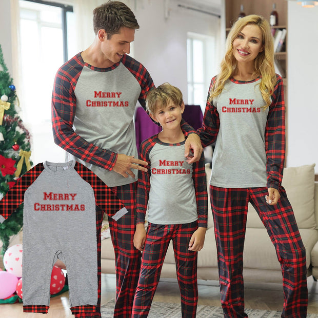 Varsity Plaid Christmas Pajamas - Baby